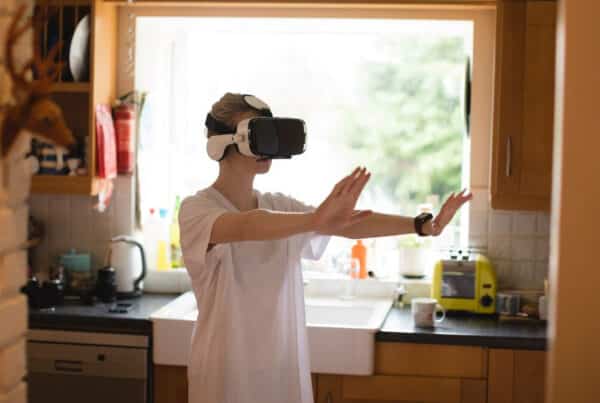girl using a vr