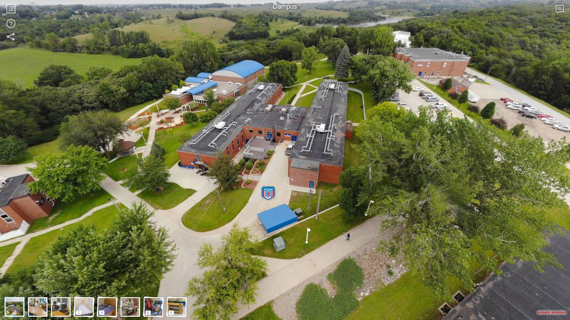 dension aerial view