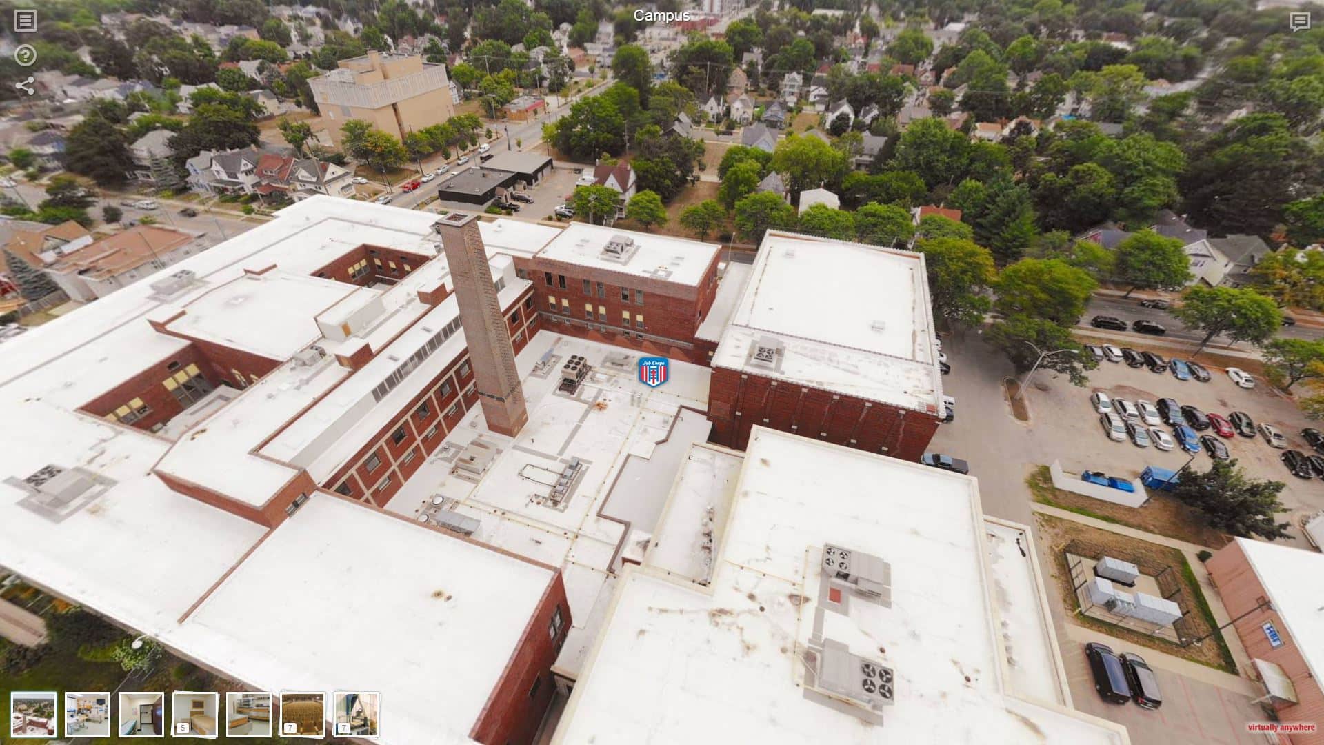 gerald r ford aerial view