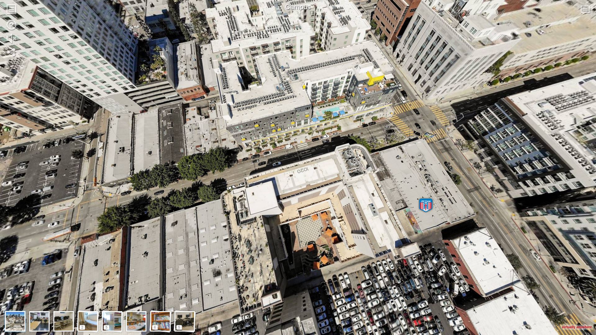 los angeles aerial view
