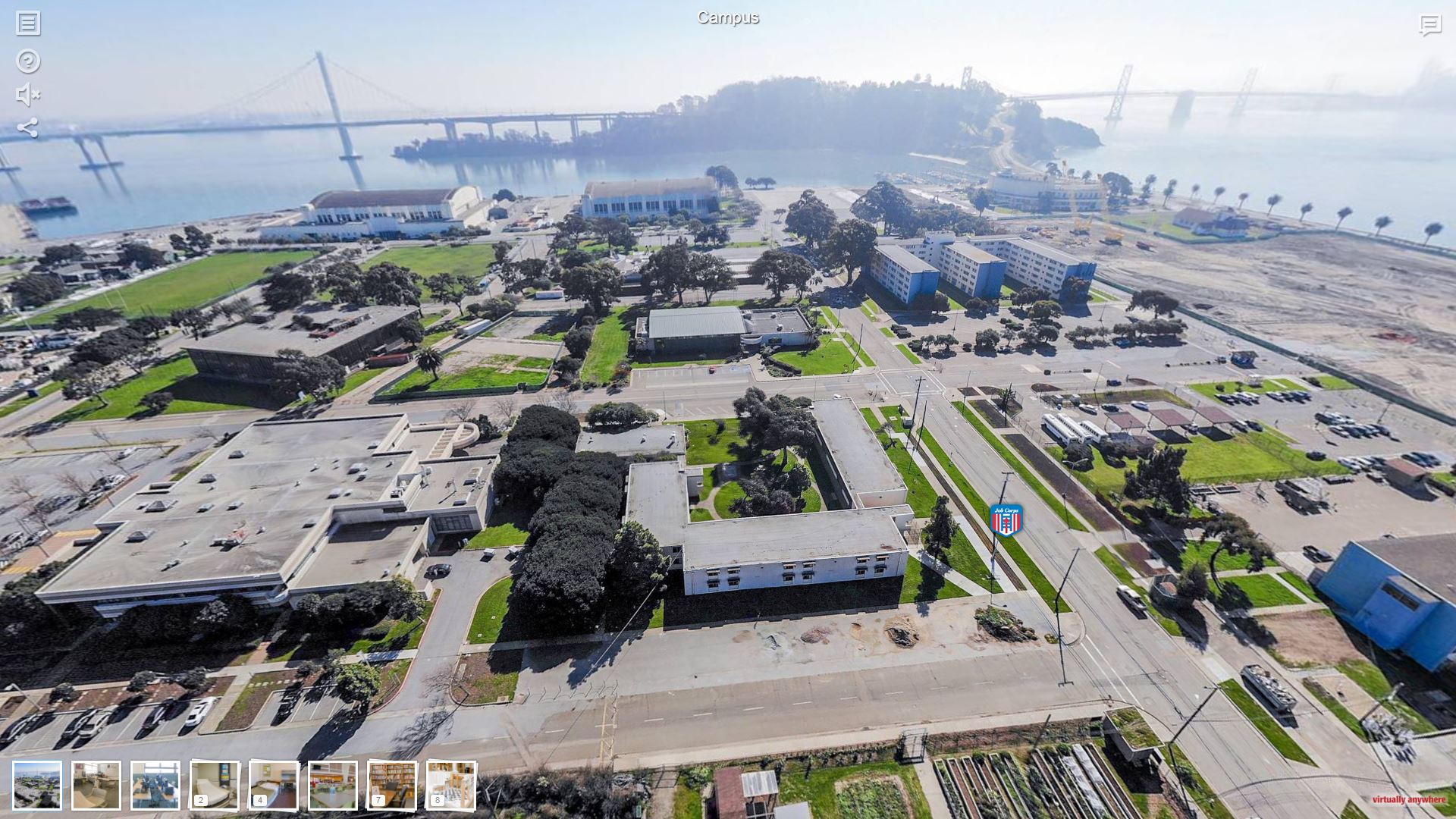 treasure island aerial view