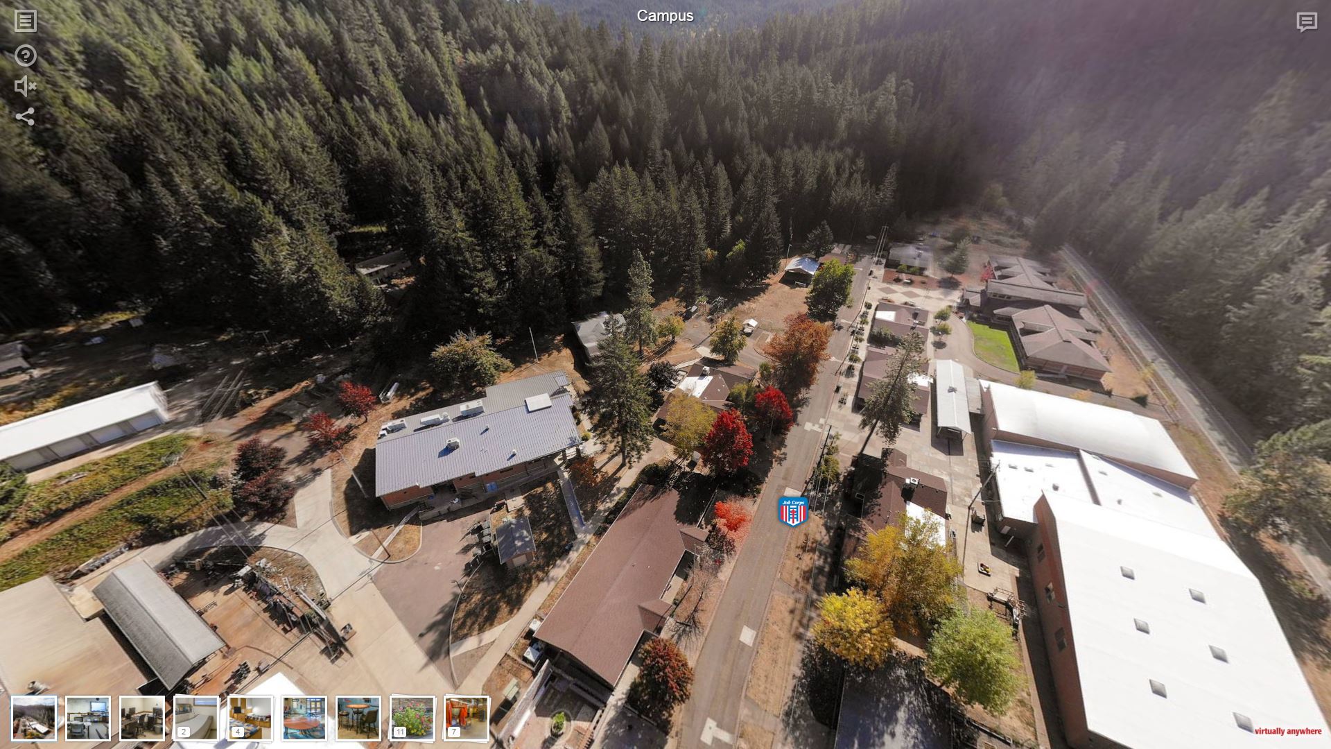 wolf creek aerial view