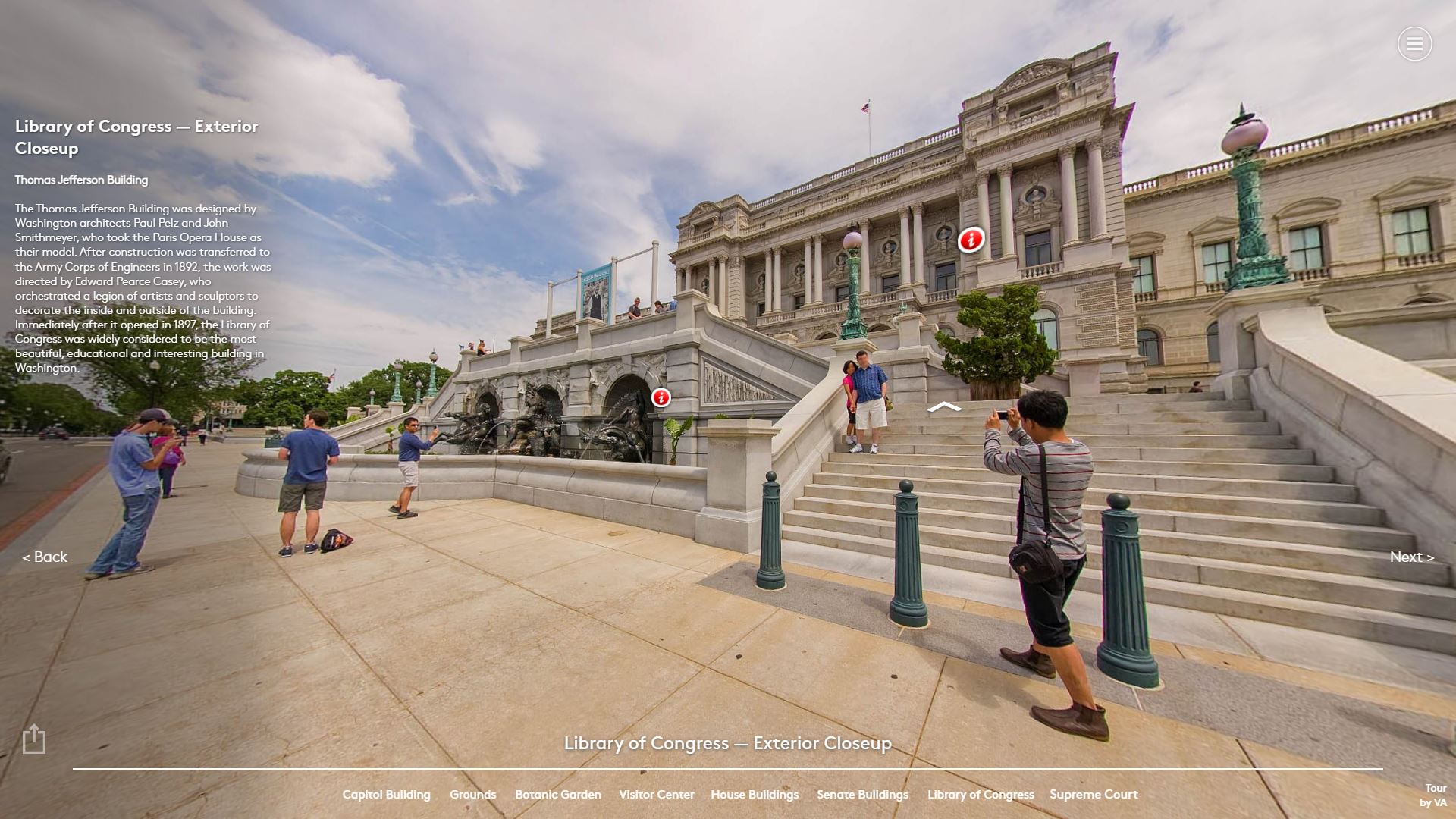 Exterior Library of Congress - Close up