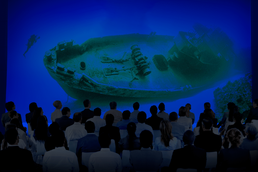 3d projection under water